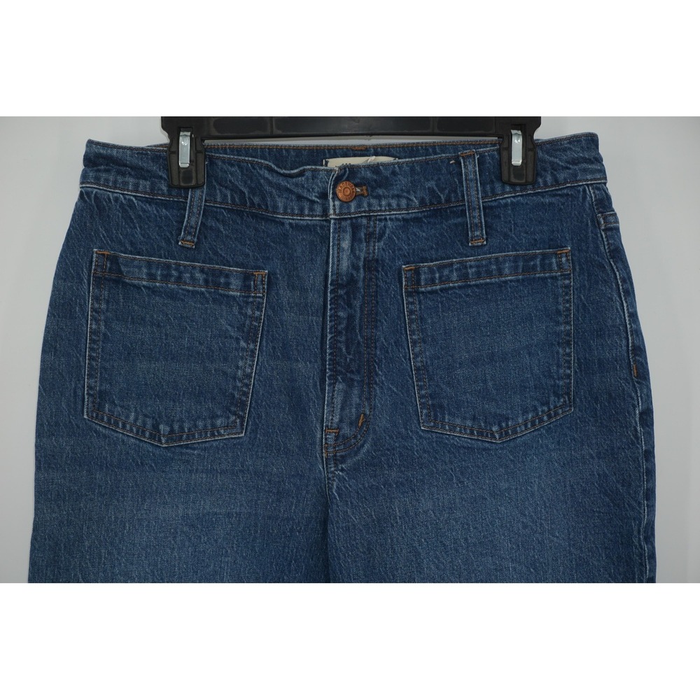 Madewell Perfect Vintage Wide-Leg Jeans Blue High Rise Denim Women's 31 32x30